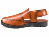 Rustic Heritage Peshawari Sandal – Tan Brown