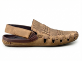 Men's Woven Comfort Slingback Sandals – Breathable Casual Summer Footwear
