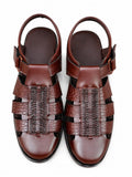 Heritage Croc Brown Peshawari Sandal