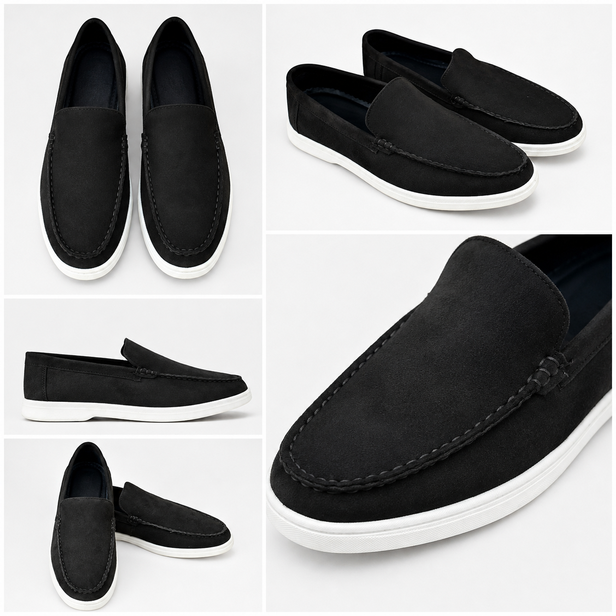 Classic Black Slip-On Shoes for Men