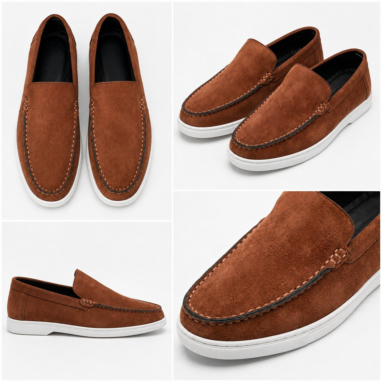 Men’s Casual Brown Slip-On Shoes