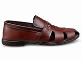 Imperial Brown Cutwork Sandal