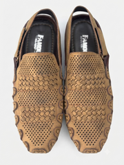 Men's Woven Comfort Slingback Sandals – Breathable Casual Summer Footwear