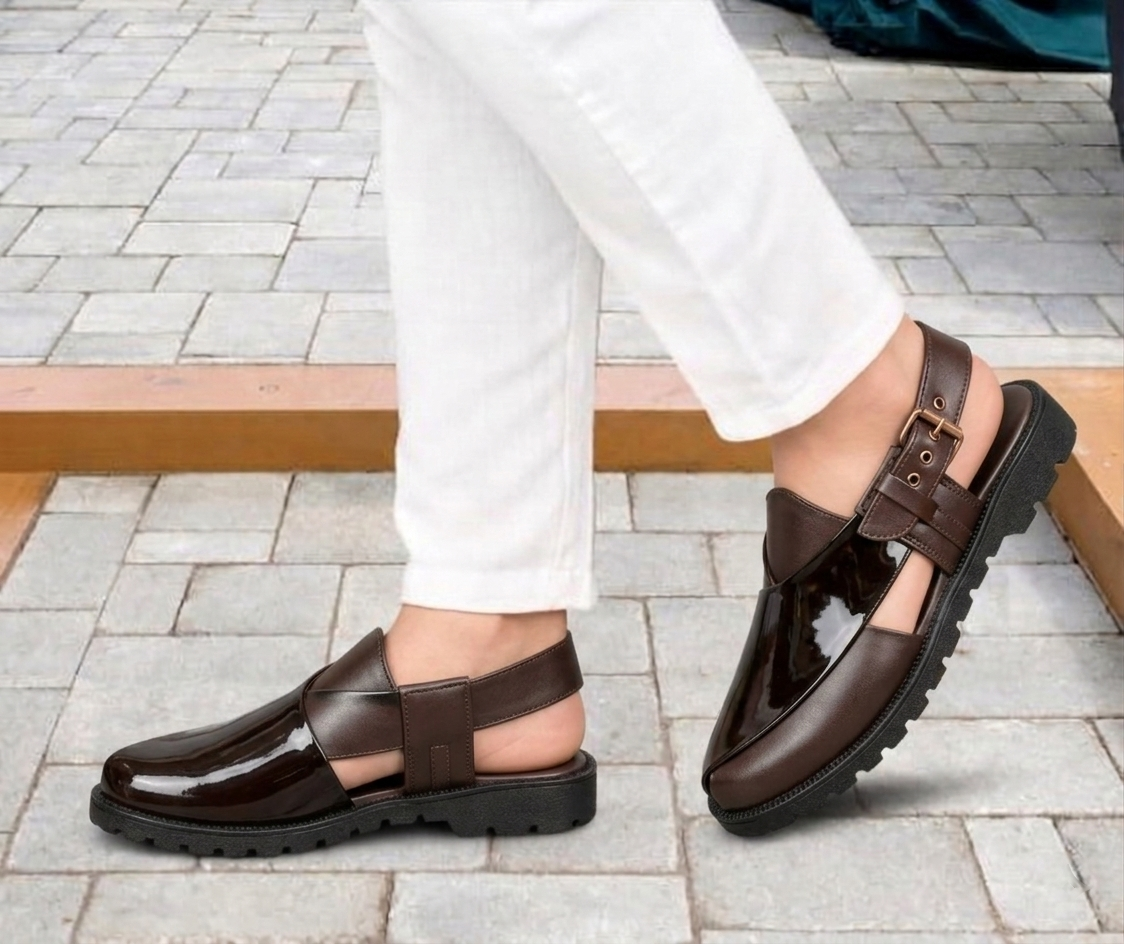 Regent Heritage Buckle Leather Sandal