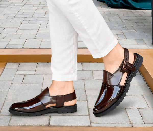 Regent Heritage Buckle Leather Sandal