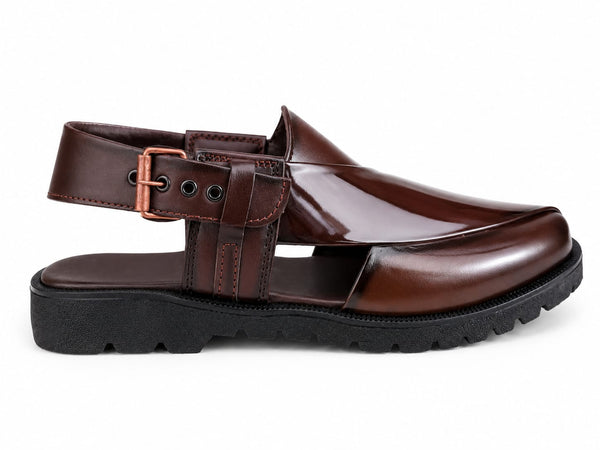 Regent Heritage Buckle Leather Sandal