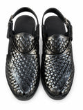 Sovereign Woven Leather Buckle Sandal