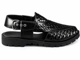 Sovereign Woven Leather Buckle Sandal