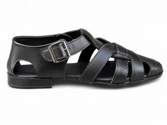 Noir Artisan Cutwork Peshawari Sandal