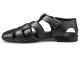 Noir Artisan Cutwork Peshawari Sandal