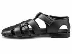 Noir Artisan Cutwork Peshawari Sandal
