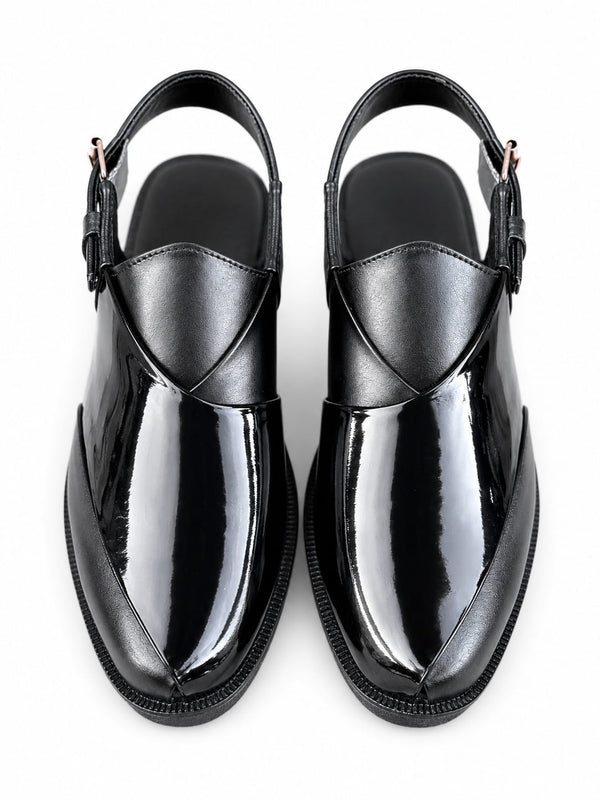 Imperial Noir Buckle Strap Sandal