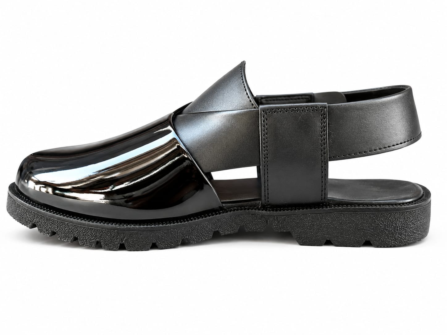 Imperial Noir Buckle Strap Sandal