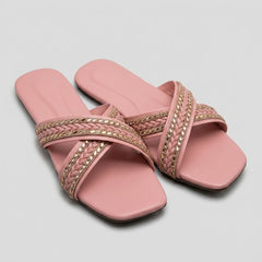 Stylish Pink Fancy Flats