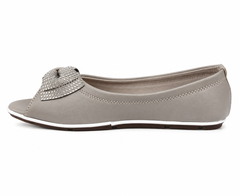 Pearl Touch Open Toe Flats